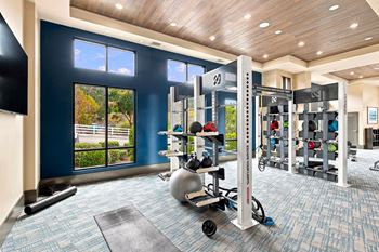 24-Hour fitness center with precor equipment
